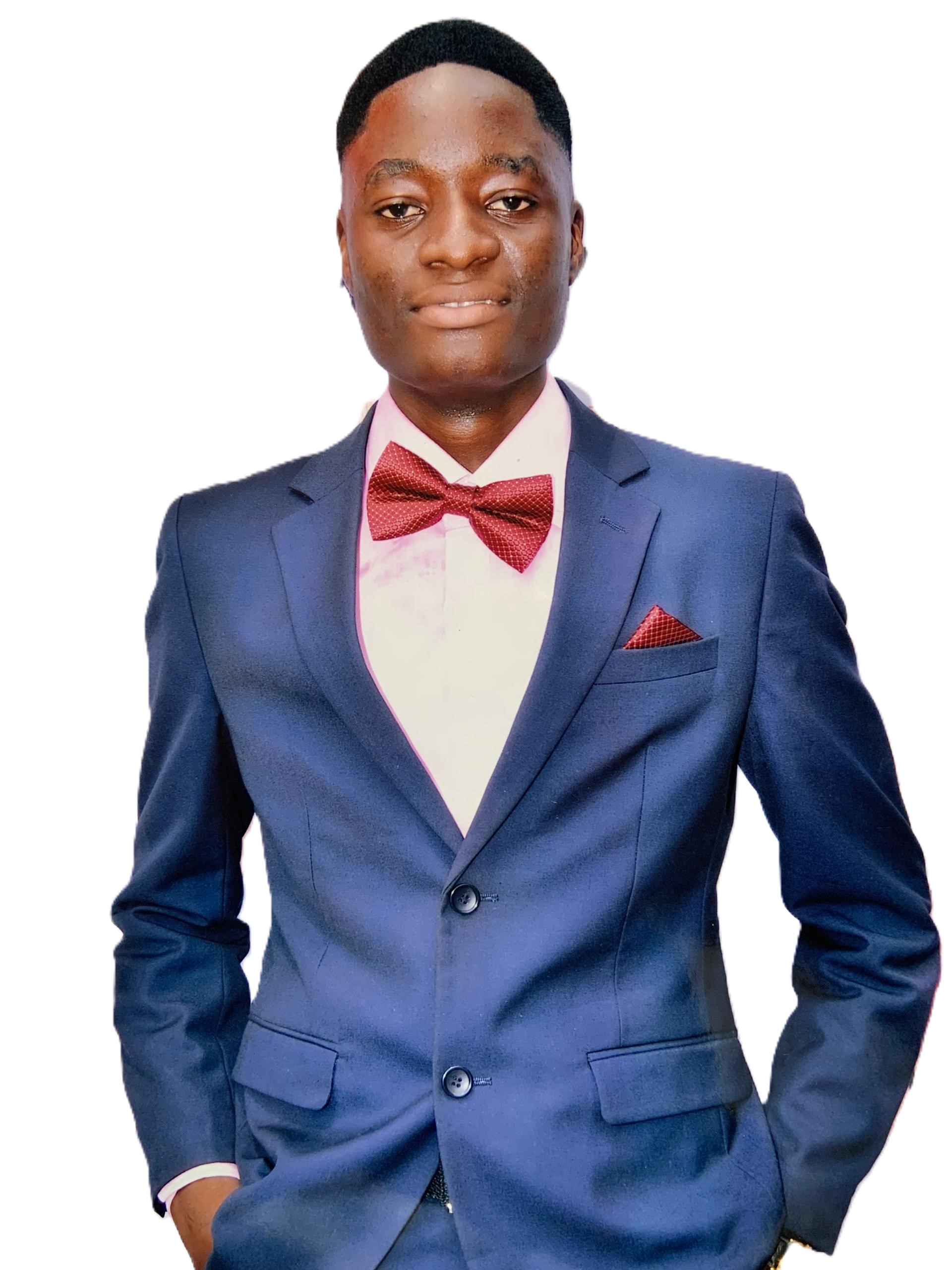 Isaac Abatsong en veste